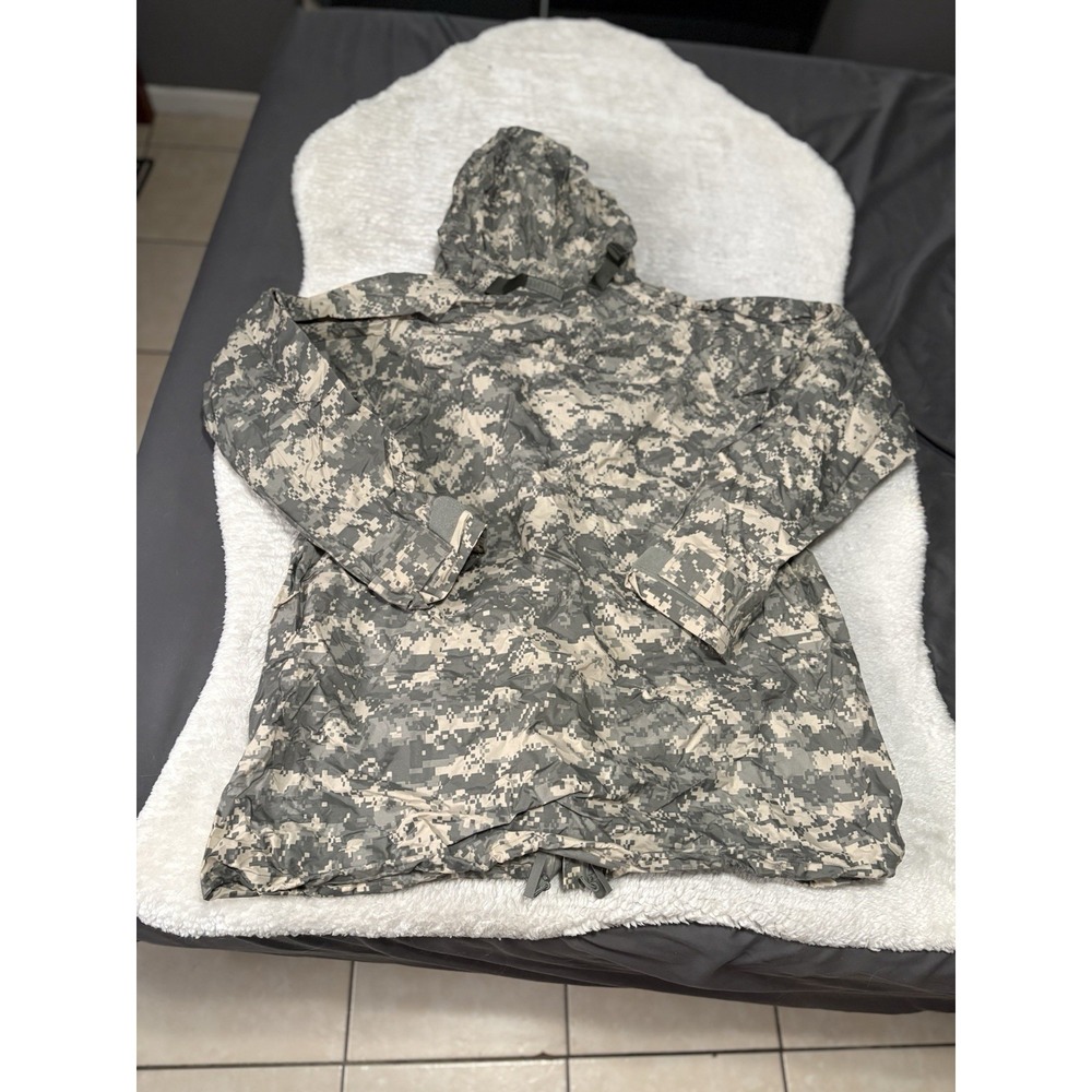 US Military Digital Camo Parka Rain Jacket Improved Medium Hooded Orc Industries - Picture 2 of 5